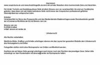 Impressum und Copyright